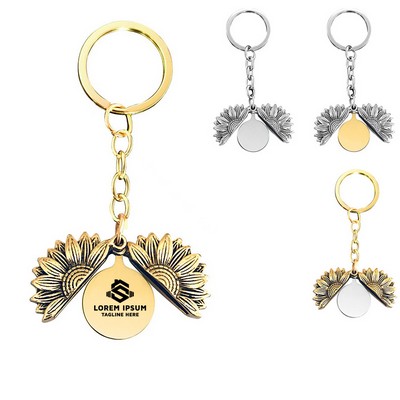Openable Sunflower Keychain