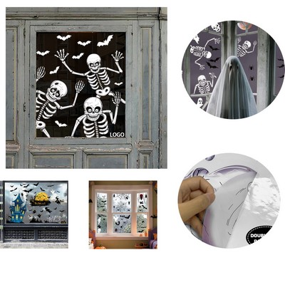 Halloween Window Clings Decor Double Sided