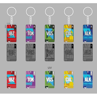 Metal Diestruck Soft Enamel Keychain