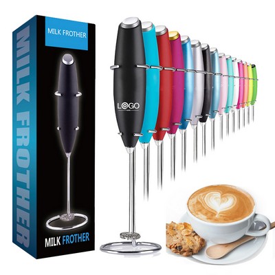 Handheld Electric Milk Frother Whisk Drink Mixer