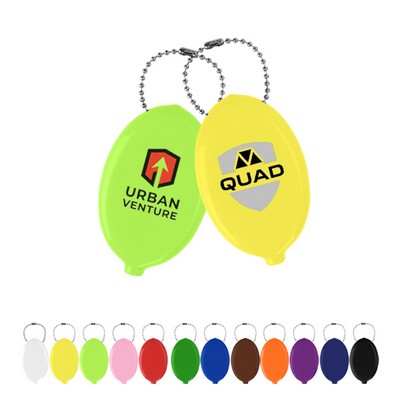 Compact Watertight Oval PVC Coin Pouch