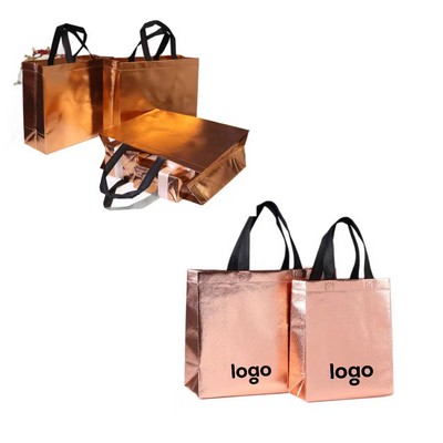 Matte Laminated Euro Gift Tote Bag 8" X 8" 8"