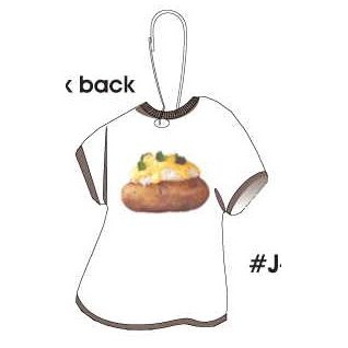 Baked Potato T-Shirt Zipper Pull