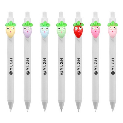 Click Activated Pen With Happy Carrot