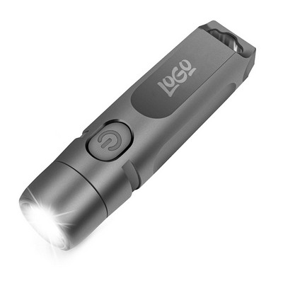 Mini Rechargeable Aluminum EDC Keychain Flashlight