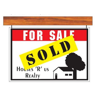 Sold Sign Acrylic Coaster w/Felt Back