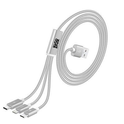 USB 3-in-1 Multifunctional Mobile Phone Charging Cable