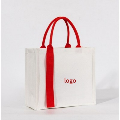 Ribbon Canvas Tote Bag