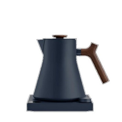 Stone Blue Corvo™ EKG Pro Electric Kettle w/Walnut Brown Accent