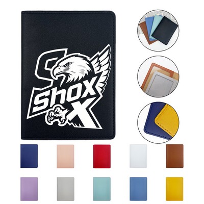 MOQ 20 Premium PU Leather Passport Cover