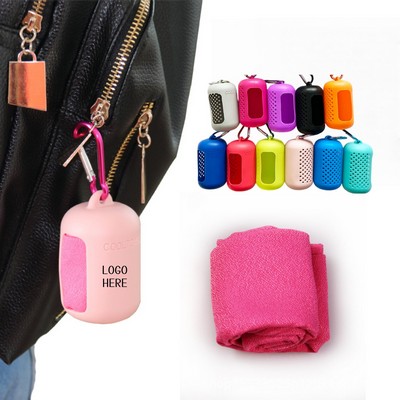 Outdoor Sports Quick-Dry Towel Silicone Case