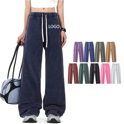 360G Washed And Distressed Casual Pants