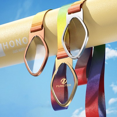 Rhomboid Man Made Crystal Aluminum Alloy Award Medal Clear Background