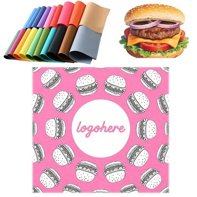 Colored Greaseproof Hamburger Wrapper(Ocean)