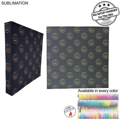 7.5' Straight Wall Full Height Tension Fabric Pop-up Display Kit with Wrap End Caps