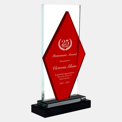 Red Diamond Award with Black Base