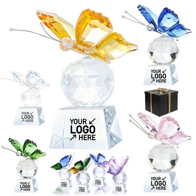 Sparkling Crystal Butterfly Figurine Gifts for Home Decor