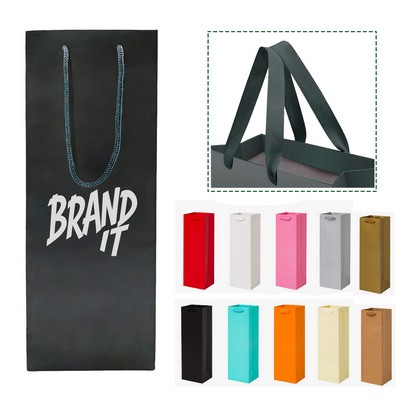 Single Kraft Paper Wine Gift Bag