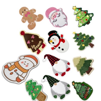 Thick Christmas Decorative Door Mat for Bedroom Living Room