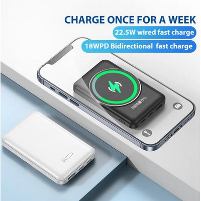 5000mah Mini Magnetic Wireless Charging Power Bank