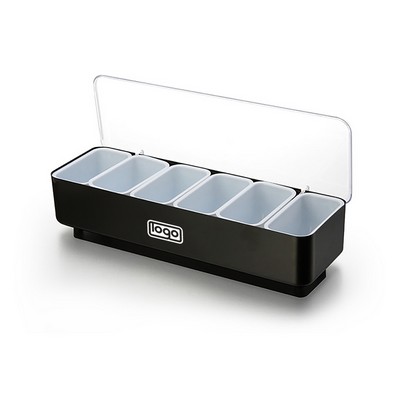 6 Compartment Fruit Tray with Lid