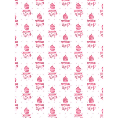 One Color 1-Sided Food Safe Paper (6" x 8")