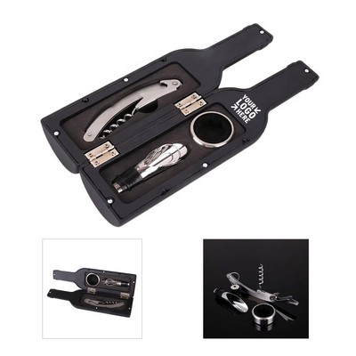 3 Piece Bottle Shaped Wine Set
