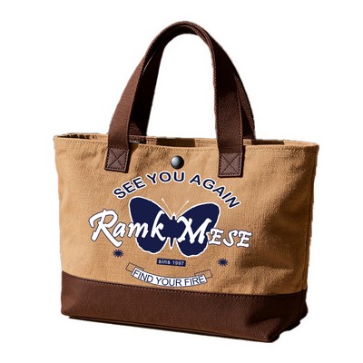 Durable Cotton Canvas Zippered Tote