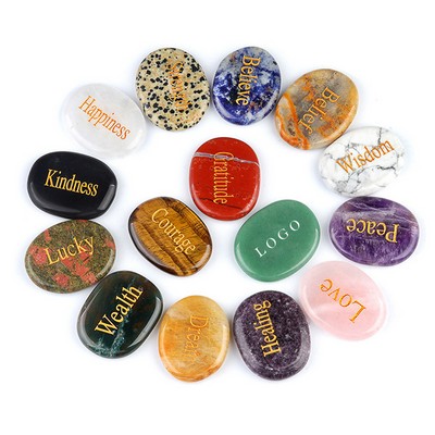 Polished Pocket Stone Handmade Oval Crystal Healing Stones
