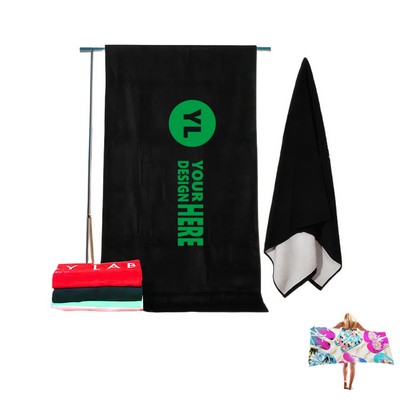 Promotional Microfiber Terry Beach Towel