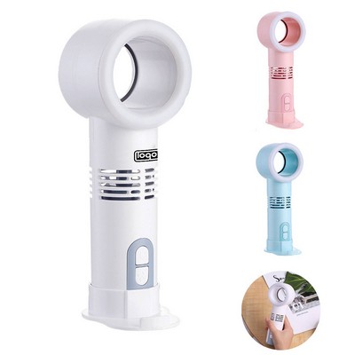 Portable USB Rechargeable Bladeless Mini Fan Handheld