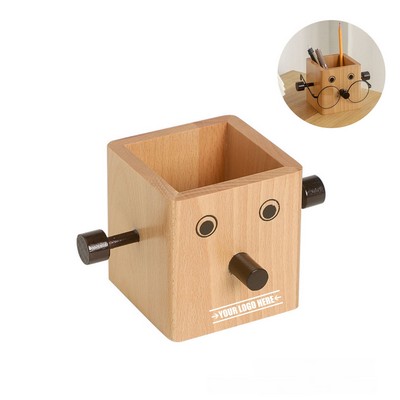 Multi Function Wooden Desk Storage Organizer