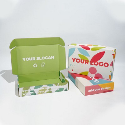 Custom E-Flute Display Presentation Mailer Box Full Color W/ High Gloss Laminate Finish