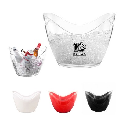 4L Clear Plastic Ice Bucket (1 Gal)