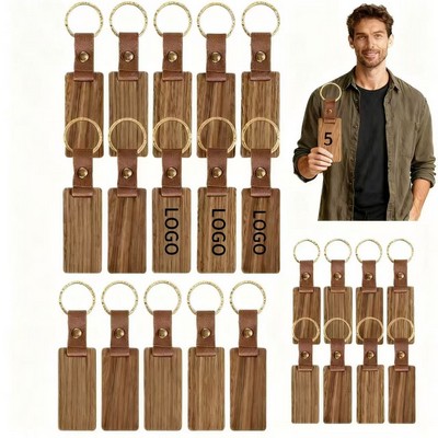 Wooden Keychain Tag