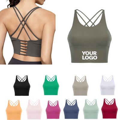 Criss Cross Back Sports Bra
