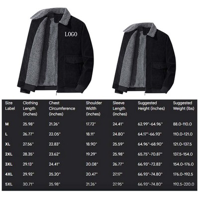 Cold Season Corduroy Cashmere Jacket (M-5XL)