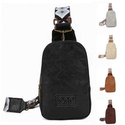 PU Leather Vintage Crossbody Bag