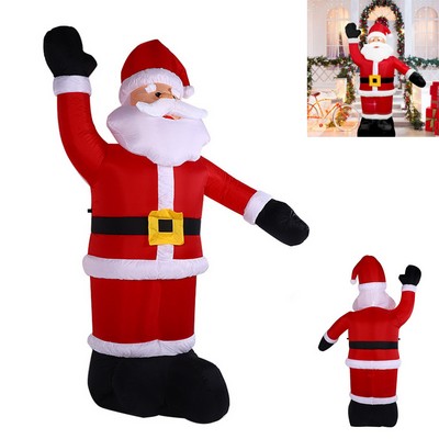 8' Santa Inflatable With LED