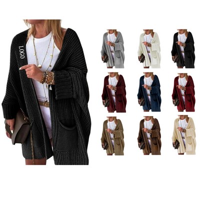 Cozy Women's Long Knit Cardigan