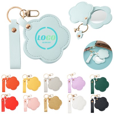 Portable Makeup Mirror Keychain