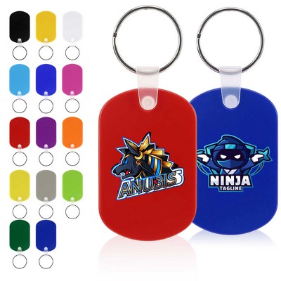 Custom Oval PVC Vinyl Keychain