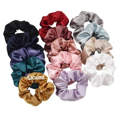 Elastic Satin Silk Scrunchies