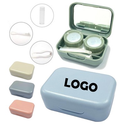 Portable Contact Lens Care Kit With Mirror