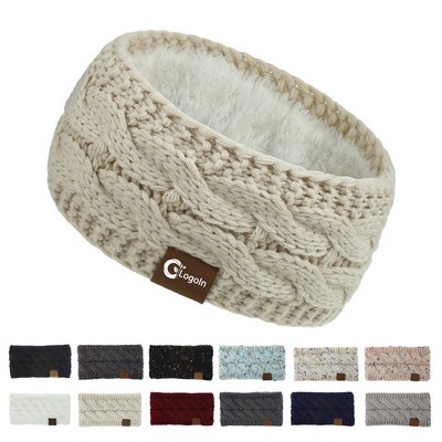 Women Knit Cable Headbands