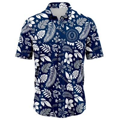 Full Button Short Sleeve Dress Shirt