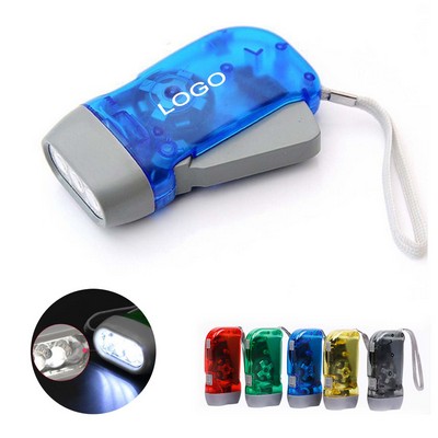 3 LED Hand Squeeze Flashlight