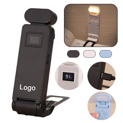 Book Light for Reading in Bed LED Rechargeable with Battery Display 3 Color