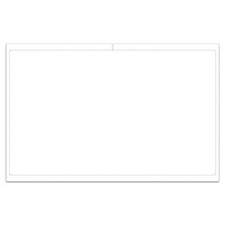 Blank Interior Tabloid Size Laser Window Sticker