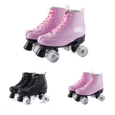 Classic White Quad Roller Skates